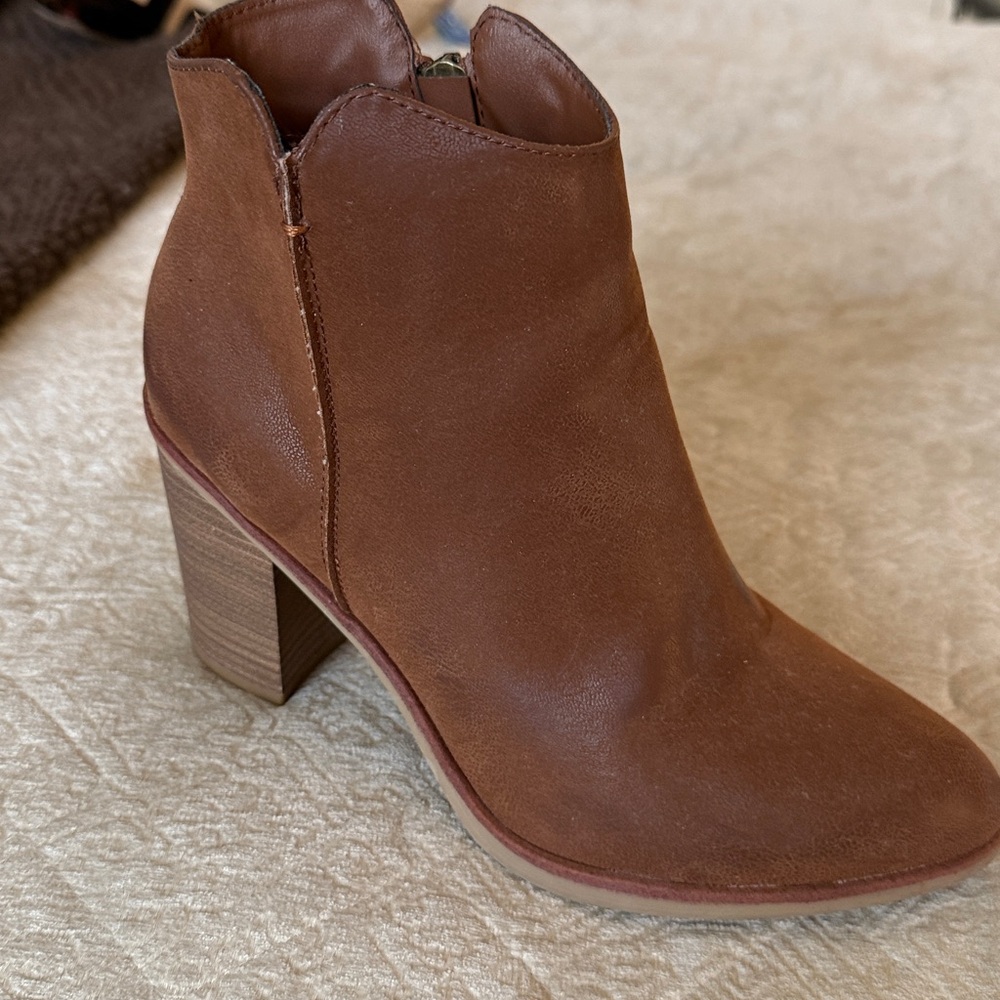 MIA Dark Brown Ankle Booties